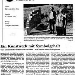 Pressebericht Schwarzwälder Bote vom 6. Oktober 1997