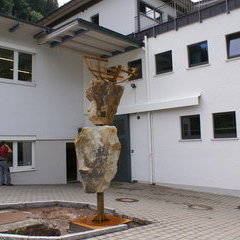 Der Standort der Skulptur in Triberg