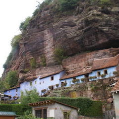 Die maisons au rocher in Graufthal