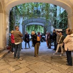 Beginn der Besichtigung in Lecce mit Reiseführerin Iris