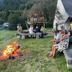 Chillen am gezähmten Feuer
