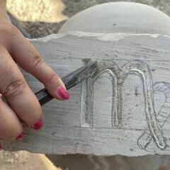 Arbeiten mit Nagelschutzausrüstung ;-)