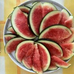 Wassermelone vorher