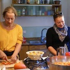 Unser Kochteam für den Oktoberkurs: Linda und Tochter Laura