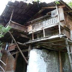Ein altes türkisches Bauernhaus dem Abriss freigegeben