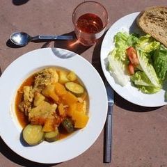 Mittagessen zum Zweiten: Hühnercurry mit Kürbis und Zucchini ...